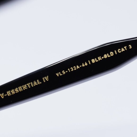 Valentino ESSENTIAL-IV VLS-132A Sunglasses Black Round Frame, Grey Lenses - Picture 10 of 11